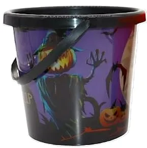 MPS My Party Suppliers 1 pc. Pumpkin Basket with Strap, Candy Jar, Pumpkin Candy Bucket/Basket Halloween Decor, Halloween Pumpkin Bucket Purple, Halloween Candy Basket for Kids, Halloween Decoration