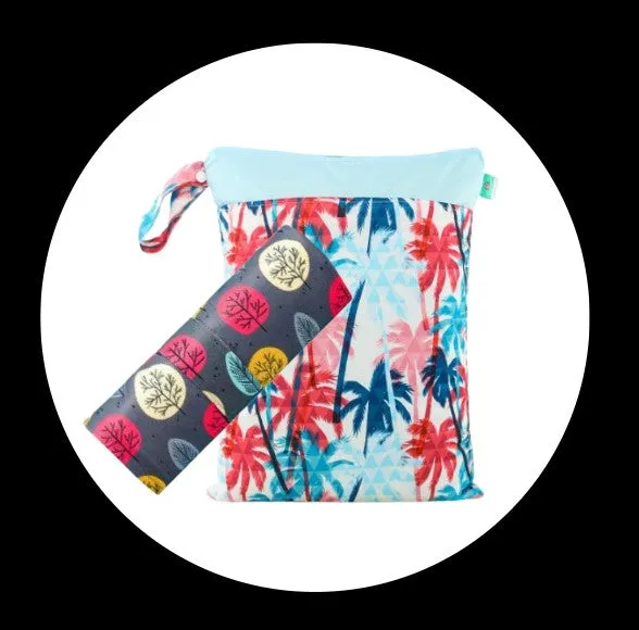 Multi functional double pocket wet bag   baby change mat bundle
