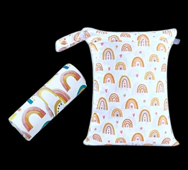Multi functional double pocket wet bag   baby change mat bundle
