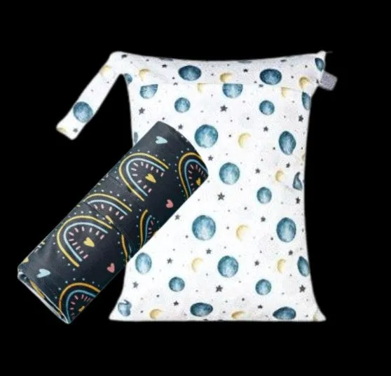 Multi functional double pocket wet bag   baby change mat bundle