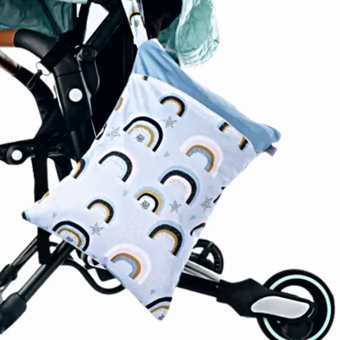 Multi functional double pocket wet bag   baby change mat bundle