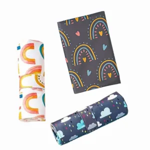 Multi functional double pocket wet bag   baby change mat bundle