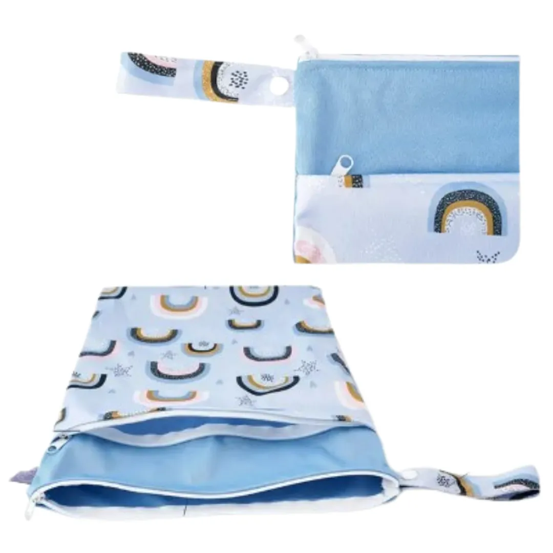 Multi functional double pocket wet bag   baby change mat bundle