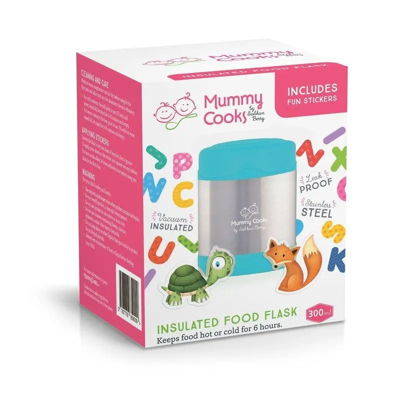 Mummy Cooks - Blue Food Flask - 300ml