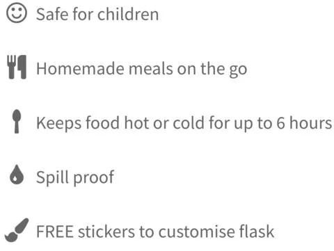 Mummy Cooks - Orange Food Flask - 300ml