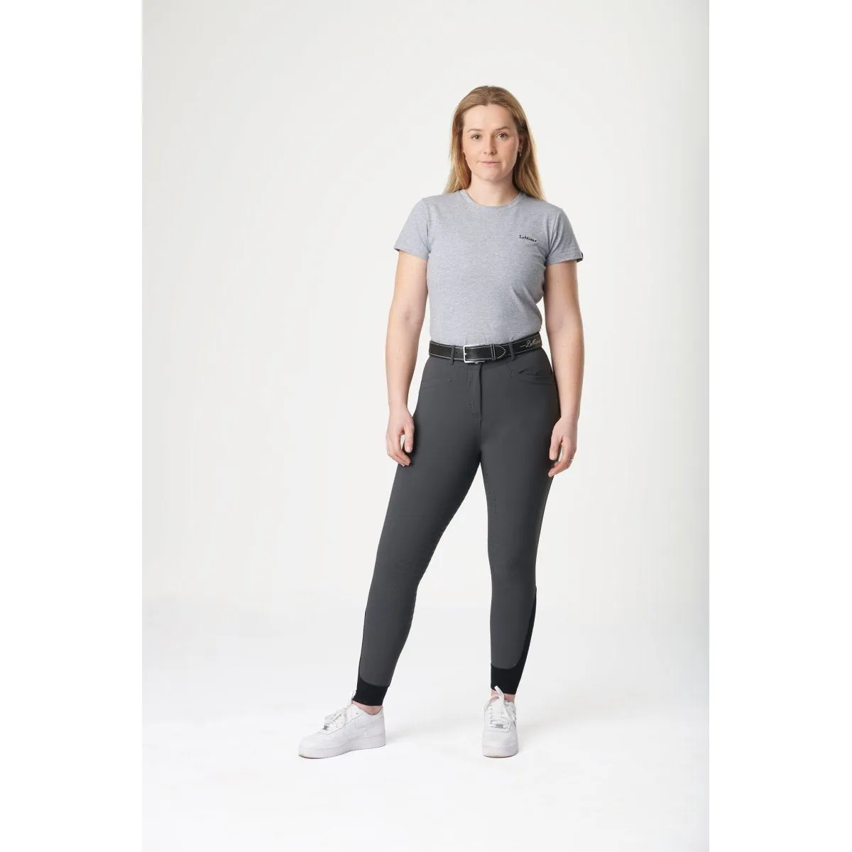 My LeMieux Dynamique Full Seat Ladies Breeches Graphite Grey