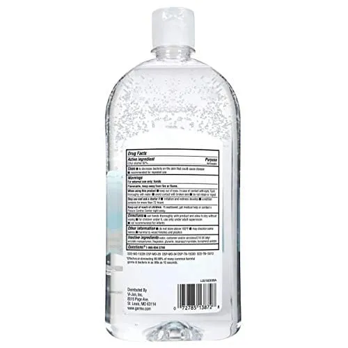 New Gel Hand Sanitizer, Bottle of Gel Hand Sanitizer with Cap, Original Scent