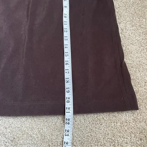 NEW J. McLaughlin Scout Flap Pocket Skirt Brown Faux Suede Women’s Size 10