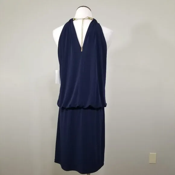 NEW Jessica Simpson Womens 8 Chain Neck Halter Dress Cocktail Party Night Out