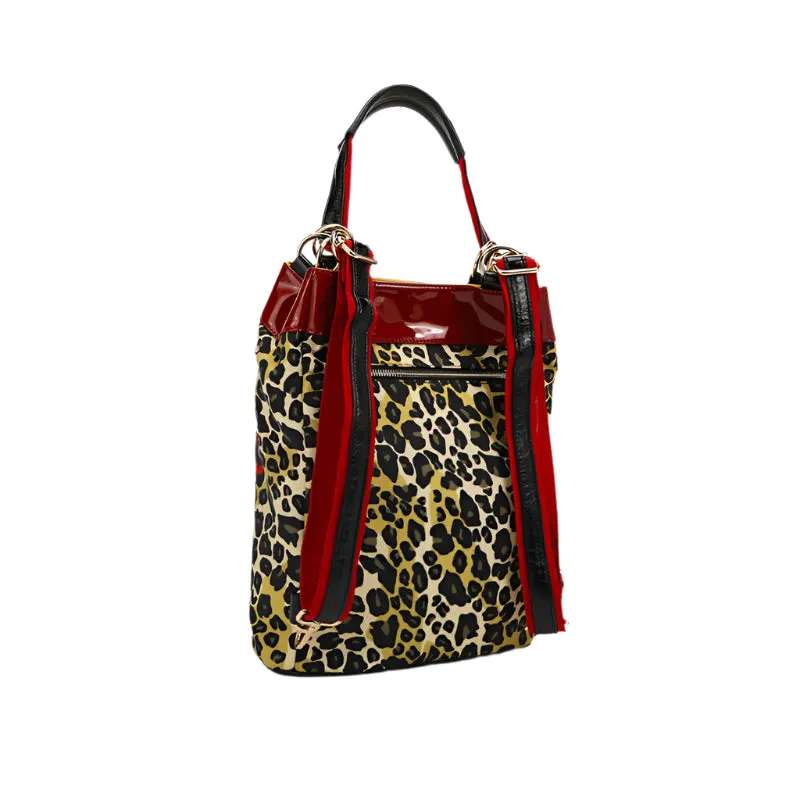 Nicole Lee USA Nylon Multifunctional Bucket Backpack