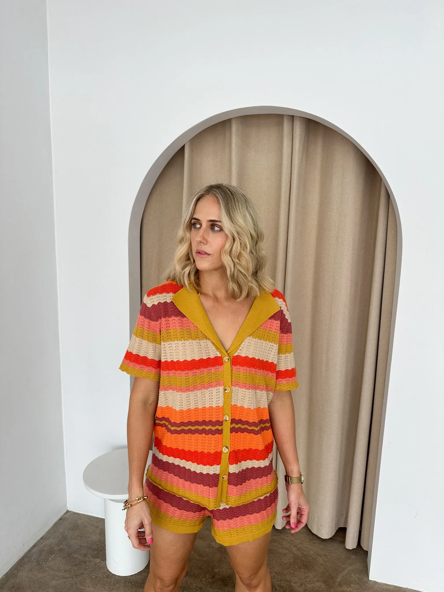 Noelle Short- Mustard/Orange