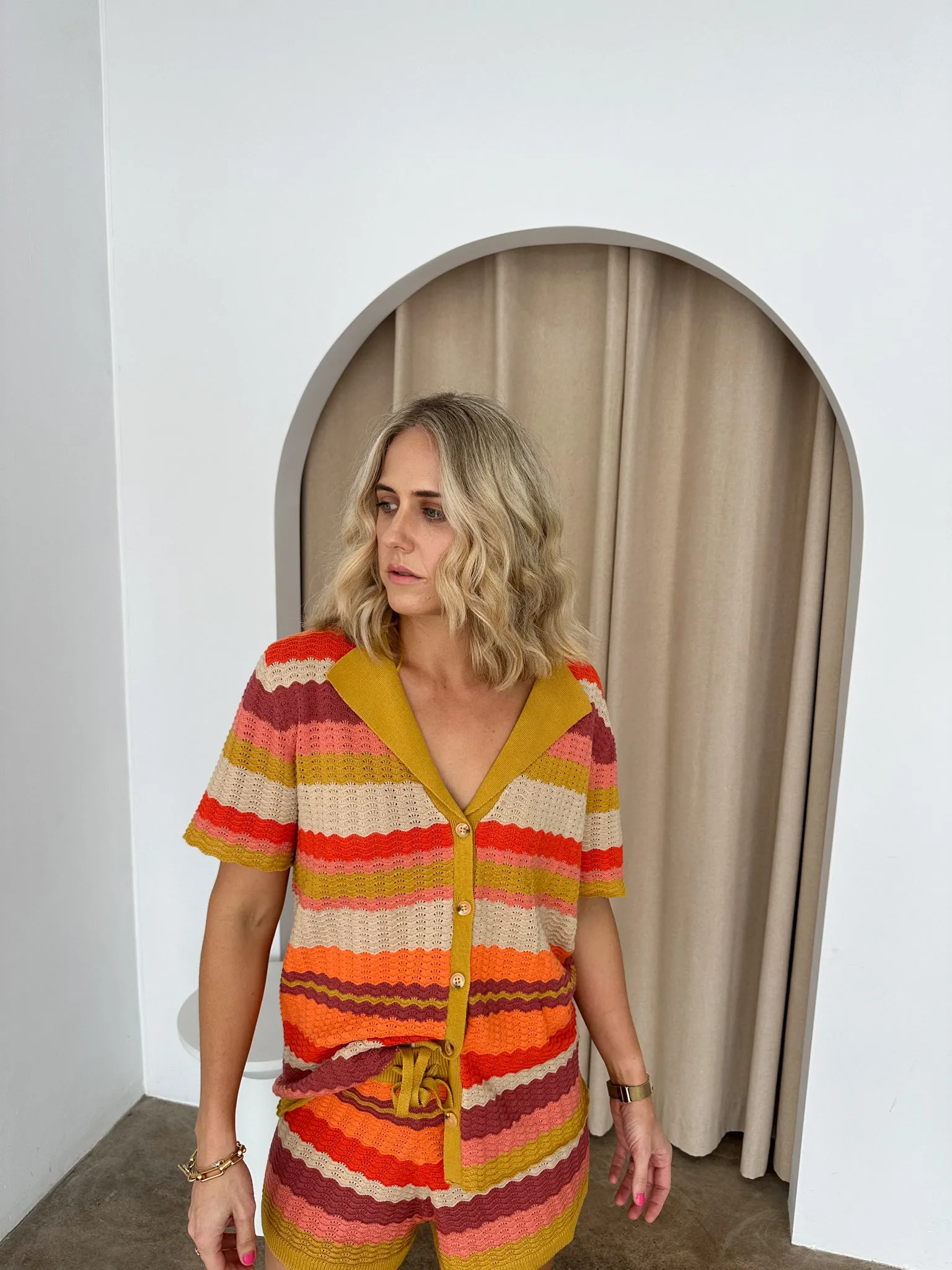 Noelle Short- Mustard/Orange