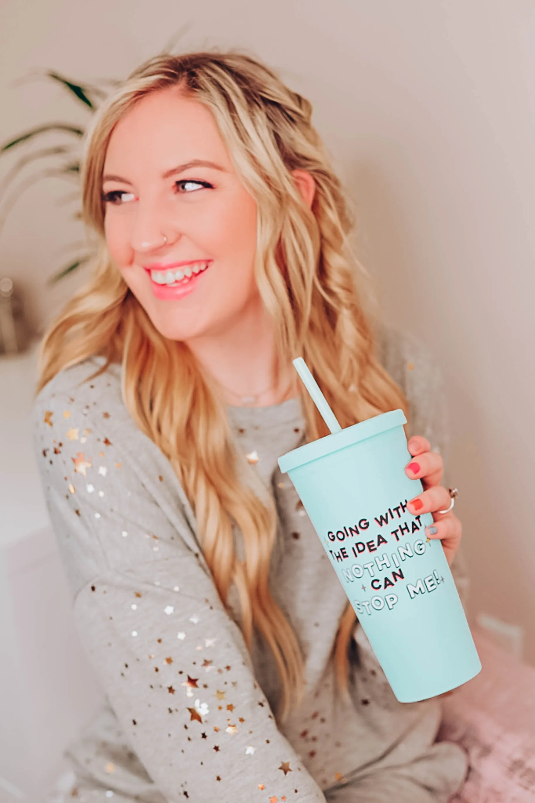 Nothing Can Stop Me Tumbler by Jadelynn Brooke