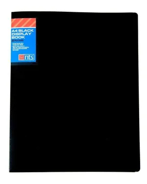 NTS - A4 20 Pocket Display Book - Black