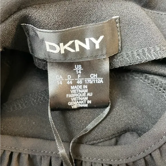 Nwt DKNY Womens Puff Sleeve Knee Cocktail and Party Dress Size 14