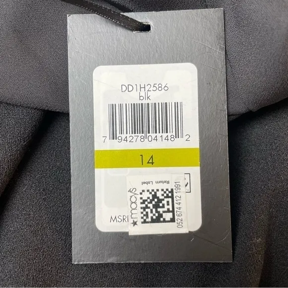 Nwt DKNY Womens Puff Sleeve Knee Cocktail and Party Dress Size 14