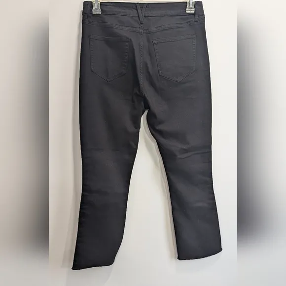 NWT Vineyard Vines High Rise Kick Flare Jet Black Jeans Tuxedo Stripe Size 30