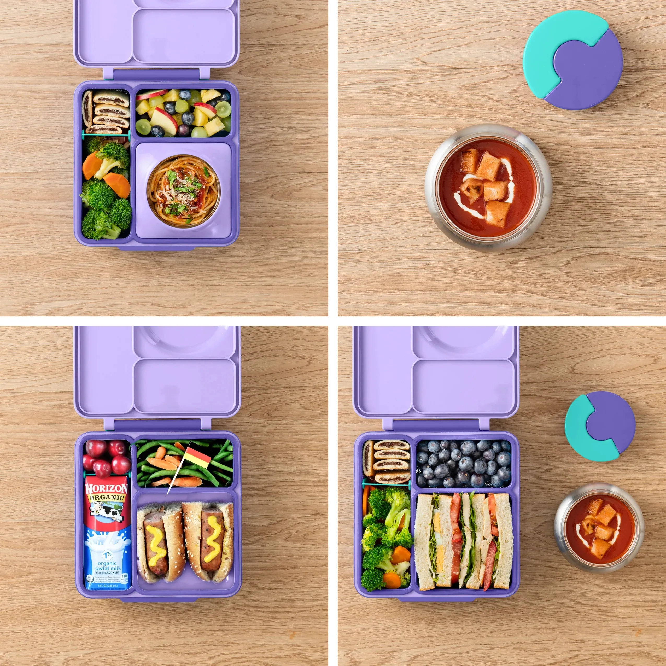 OmieBox - Bento Box - Purple Plum