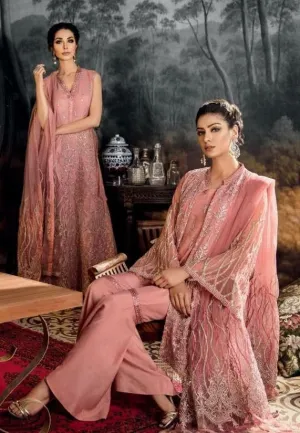 Open Gown Stylish Dress In Tea Pink Color By Iznik Model# C 1727