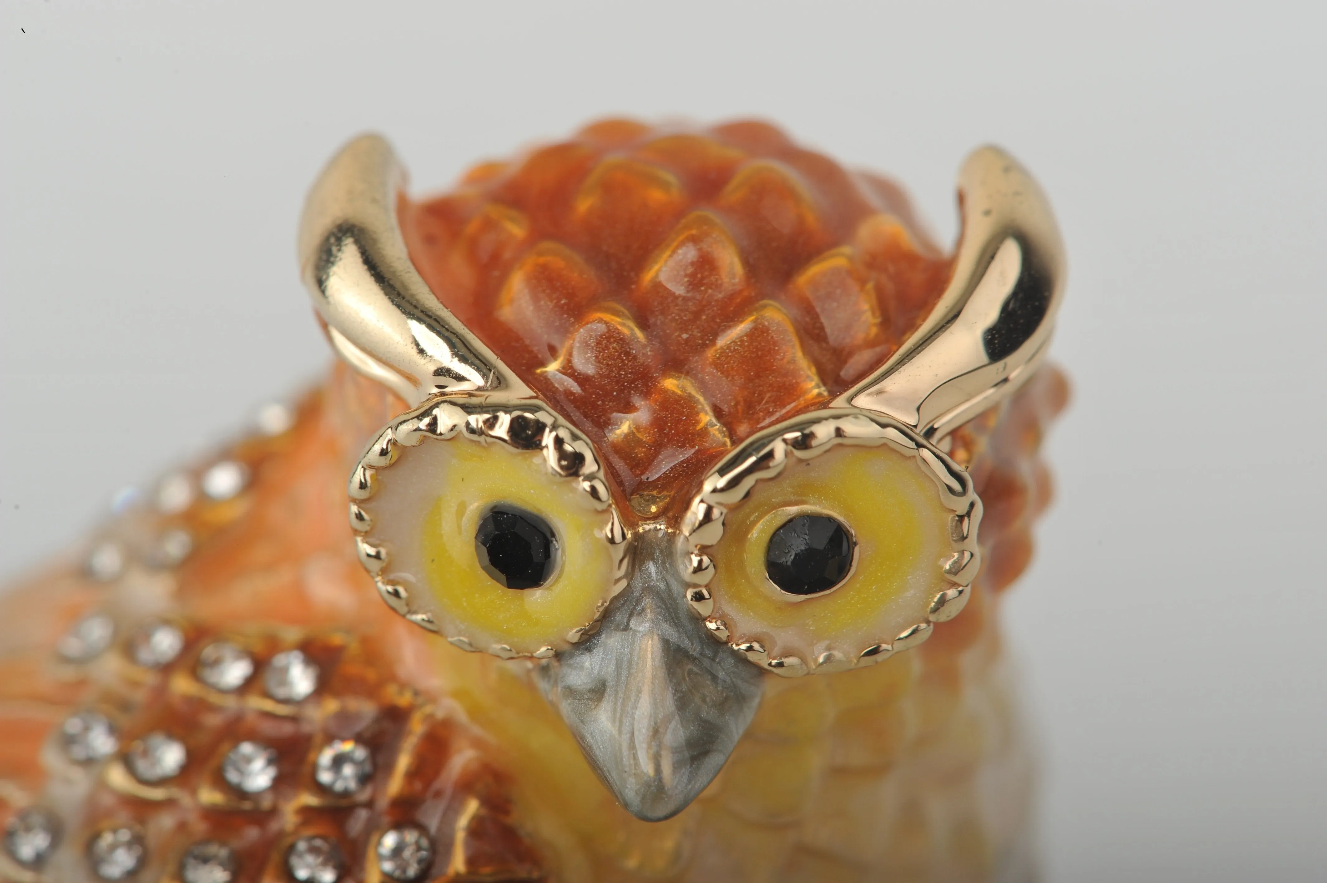 Orange Yellow and White Owl