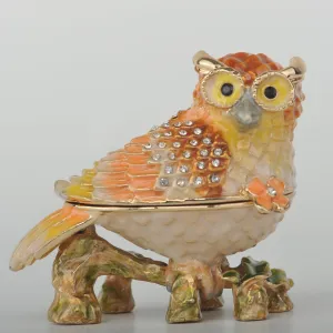 Orange Yellow and White Owl
