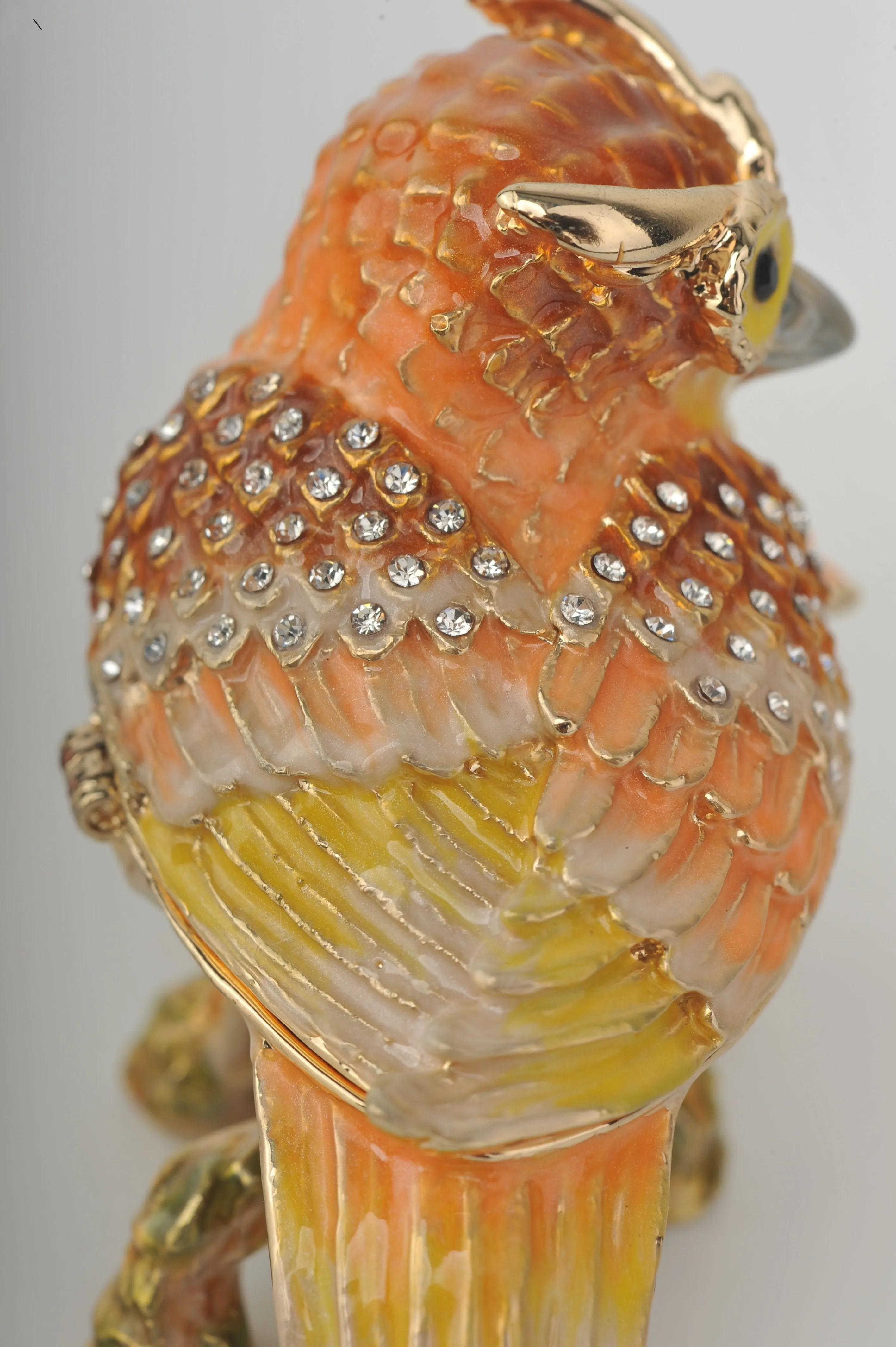 Orange Yellow and White Owl