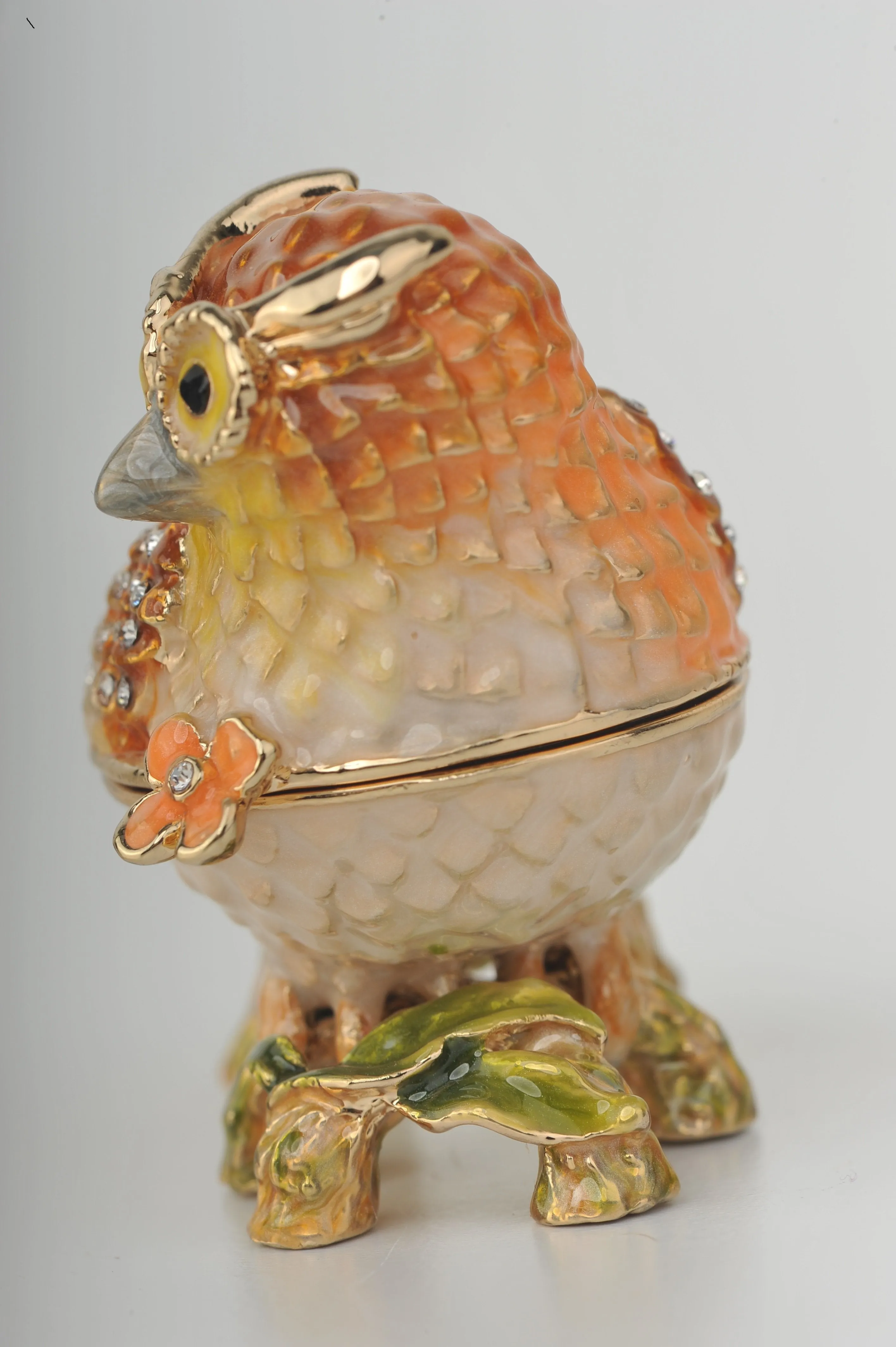 Orange Yellow and White Owl