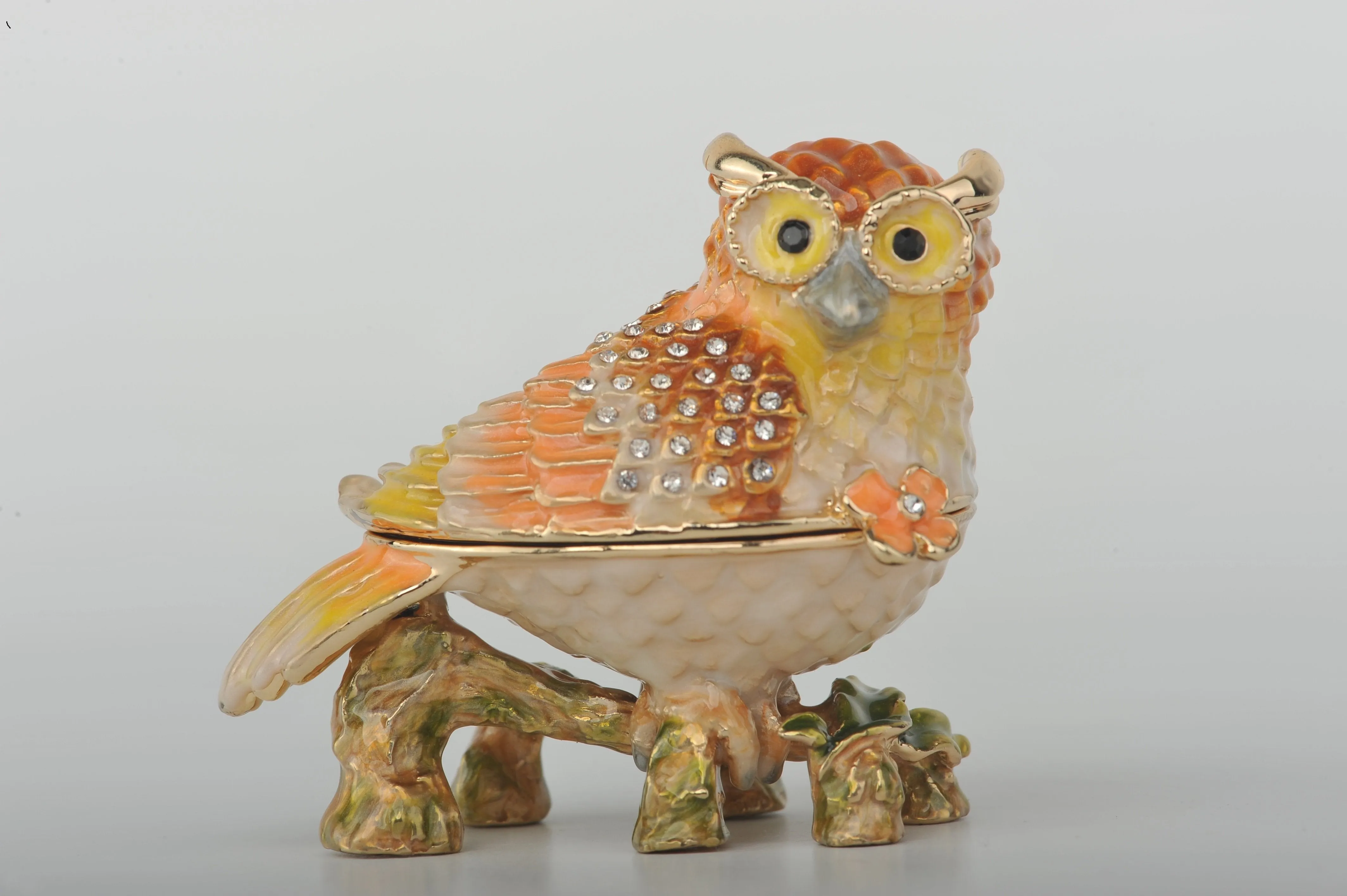 Orange Yellow and White Owl