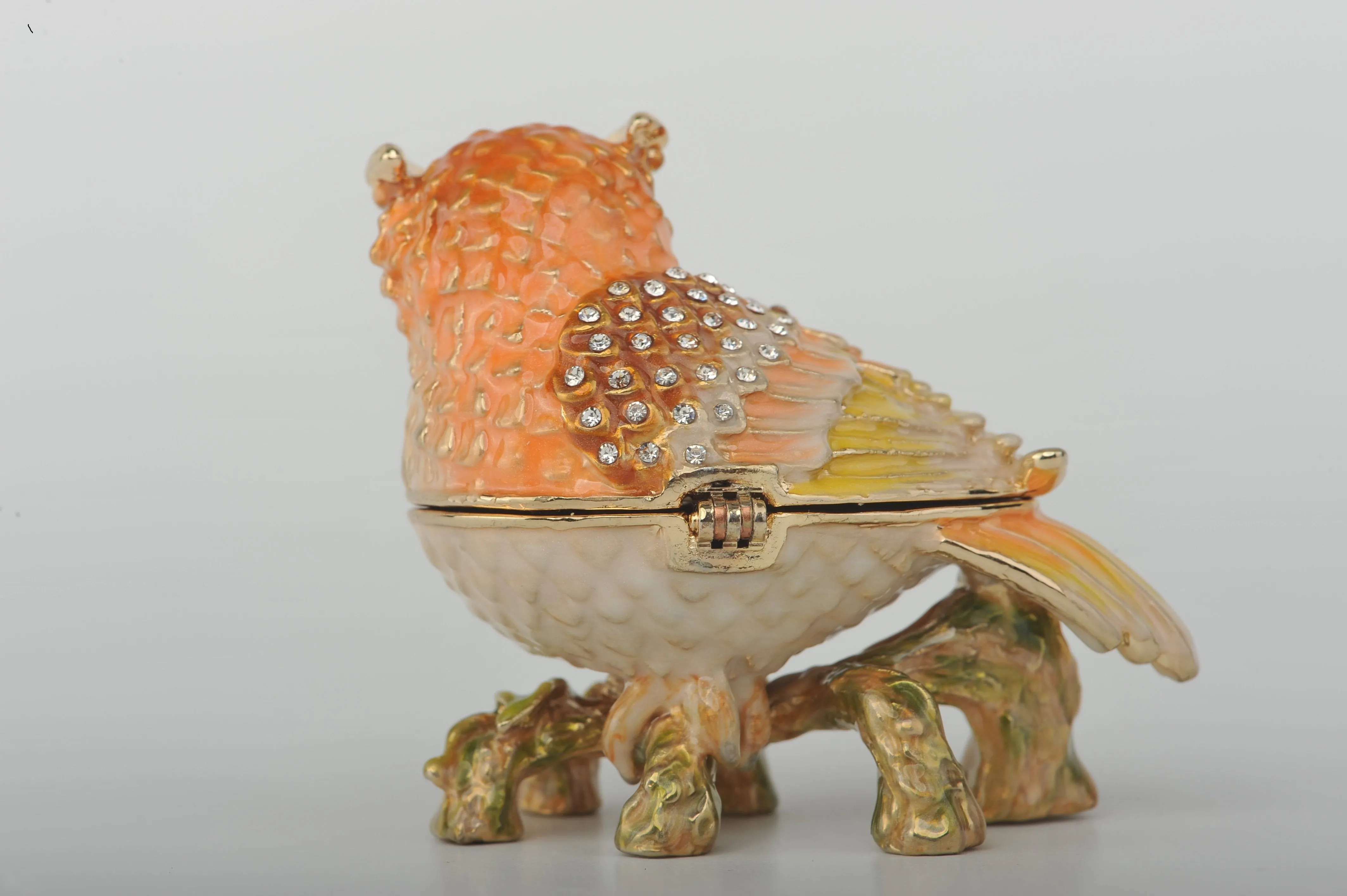 Orange Yellow and White Owl
