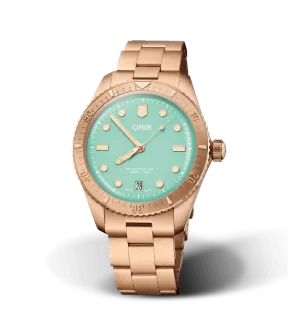 Oris Divers Sixty-Five Watch with Bronze Bracelet