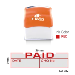 Paid With Date Stamp