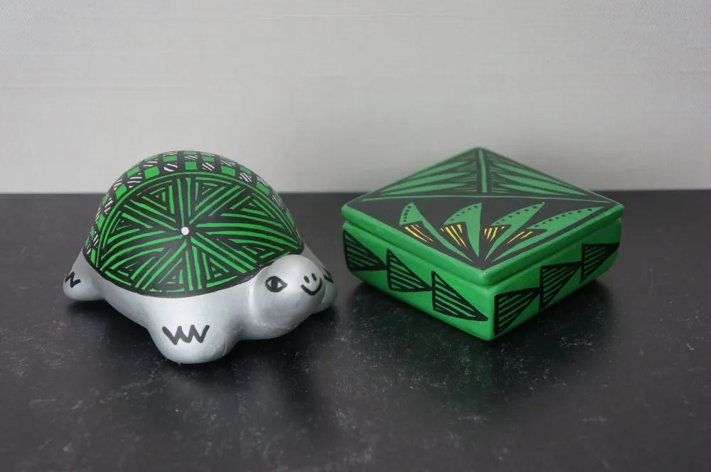 Painted Ceramic Turtles - Eight Designs!