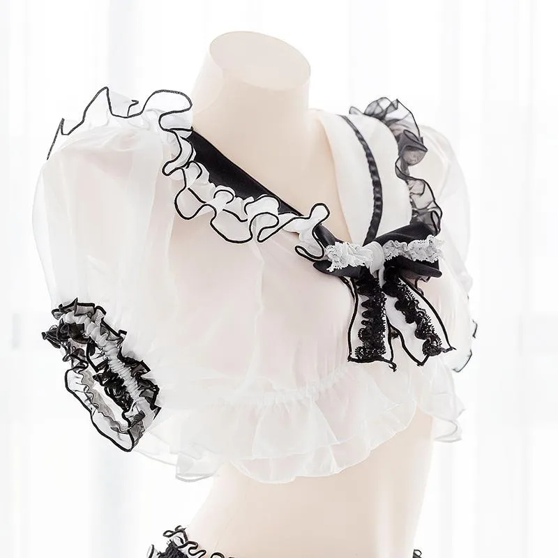 Panda Mesh School Uniform Lingerie SD00464