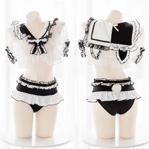 Panda Mesh School Uniform Lingerie SD00464
