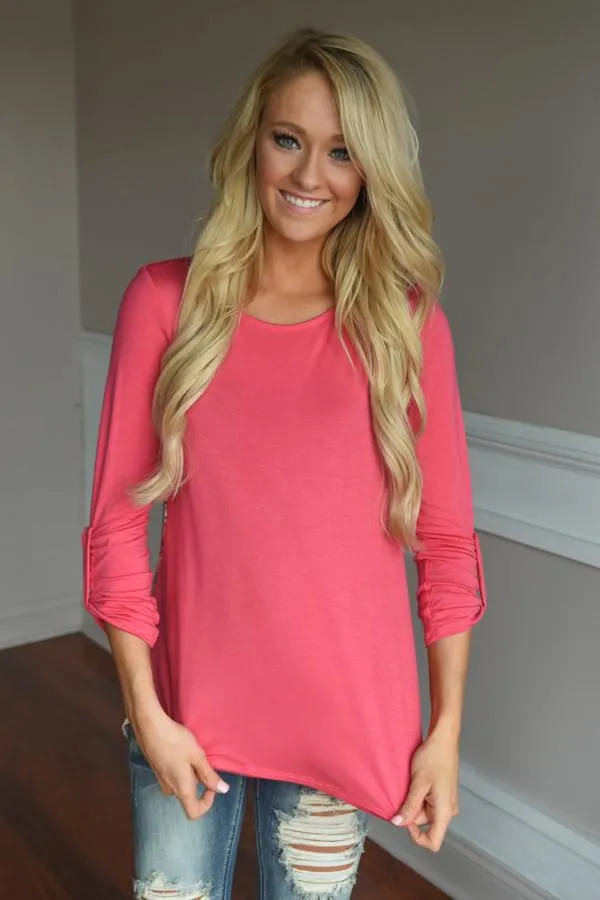 Passion Flower Top ~ Pink