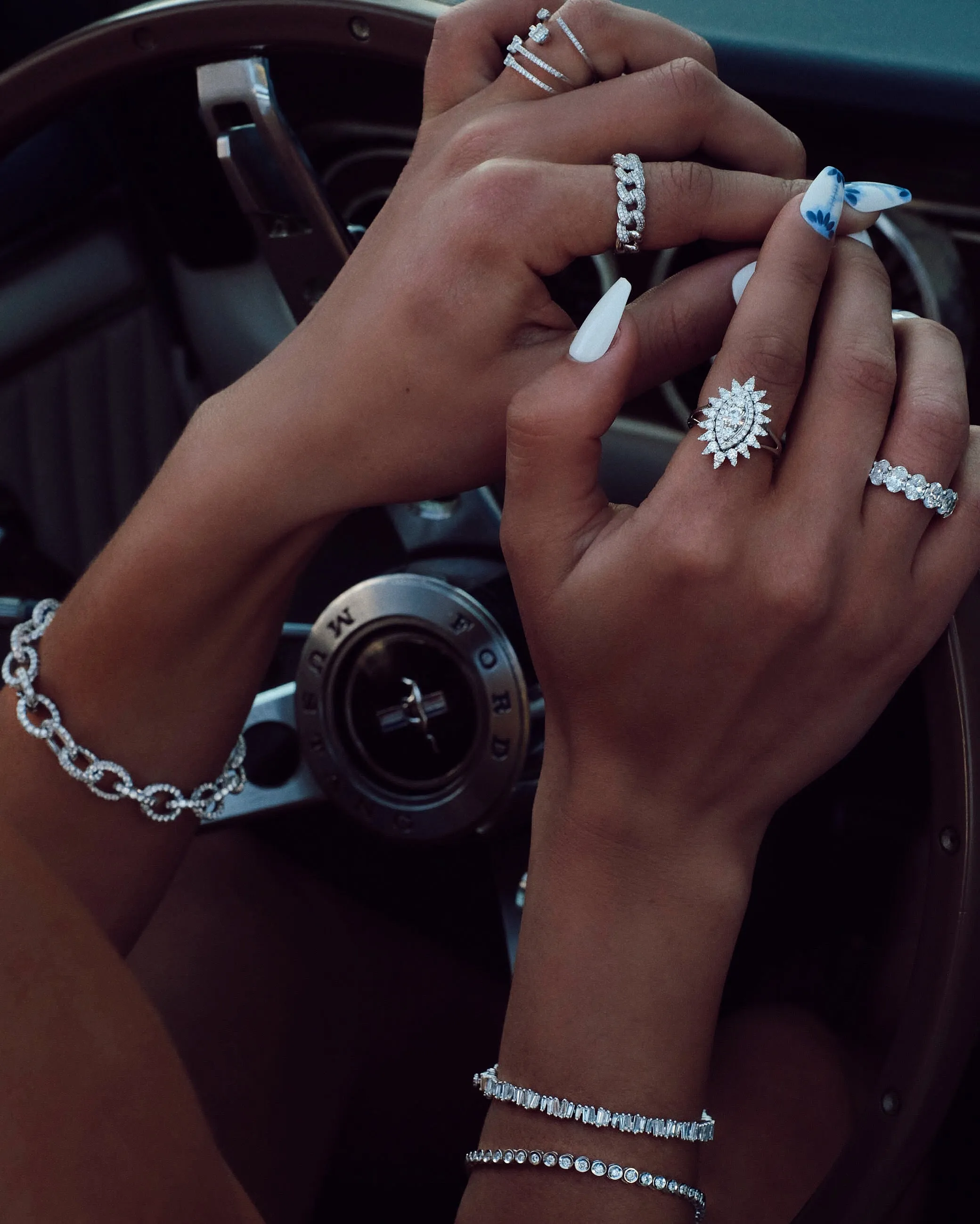 Pavé Chain Link Diamond Ring
