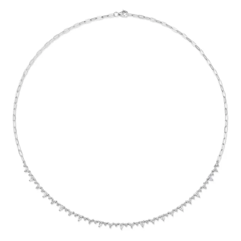 Pear Diamond Necklace
