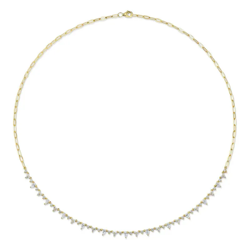 Pear Diamond Necklace