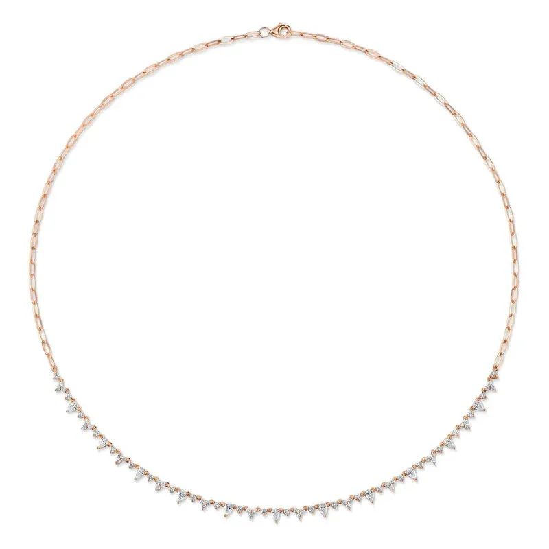 Pear Diamond Necklace