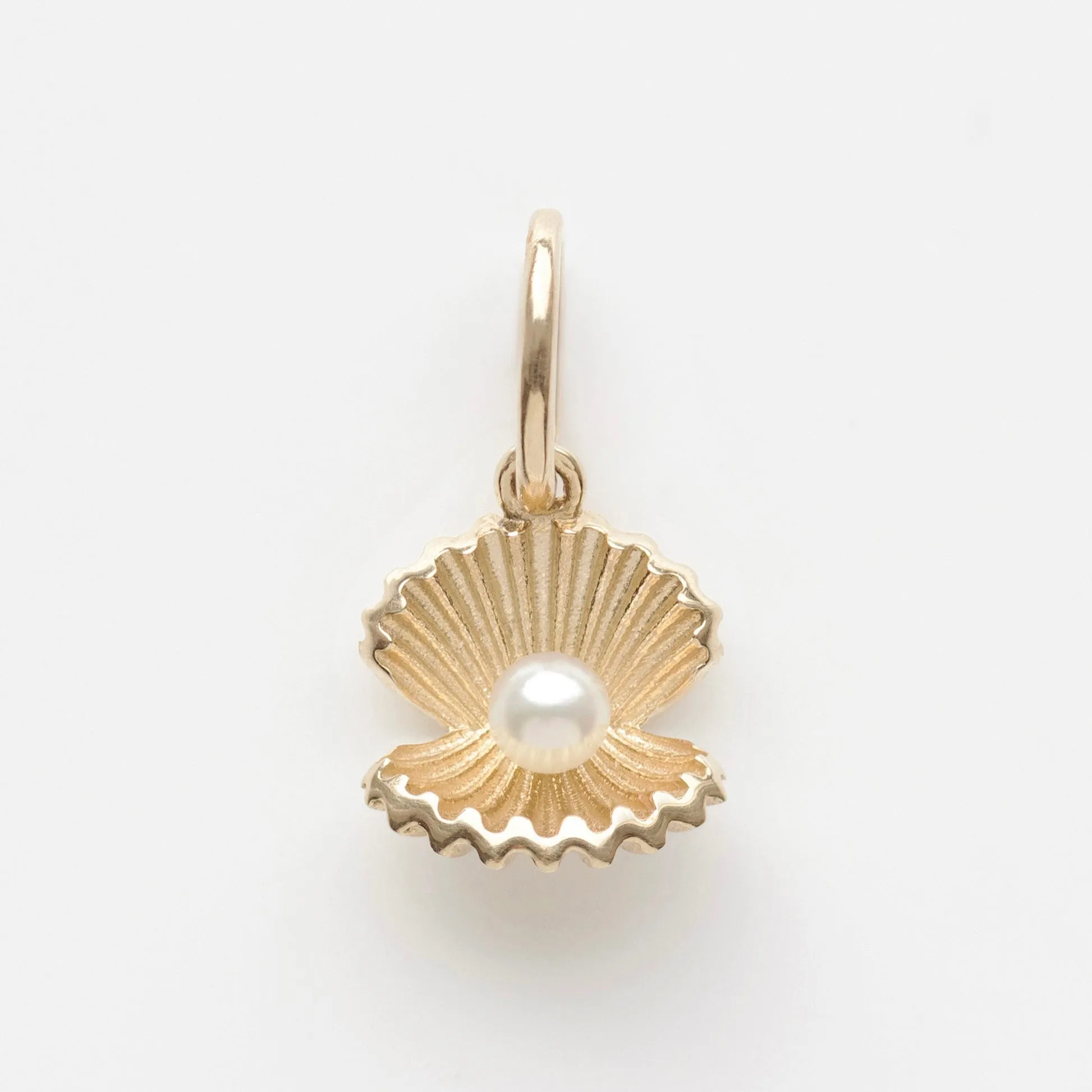 Pearl Clam Shell Charm