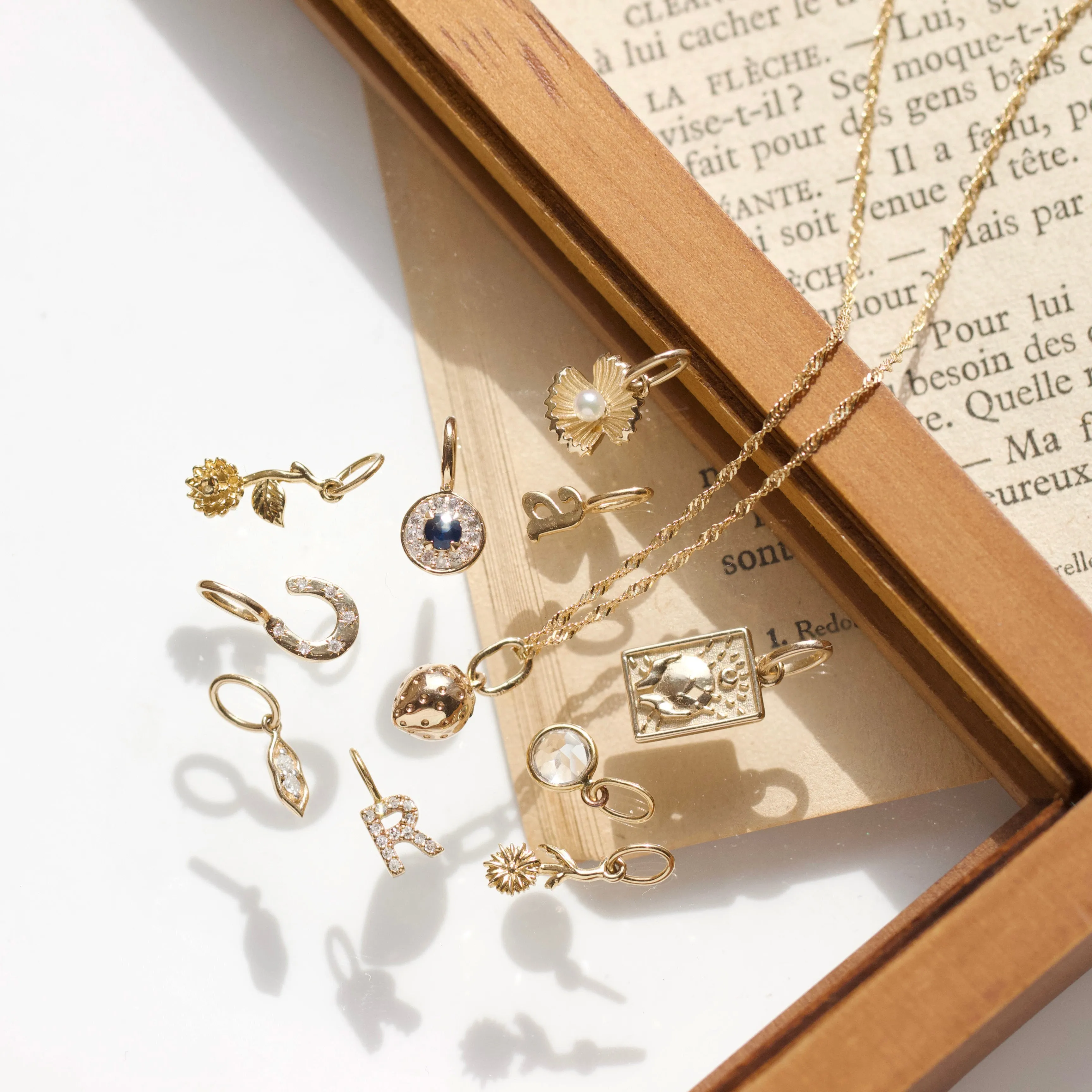 Pearl Clam Shell Charm