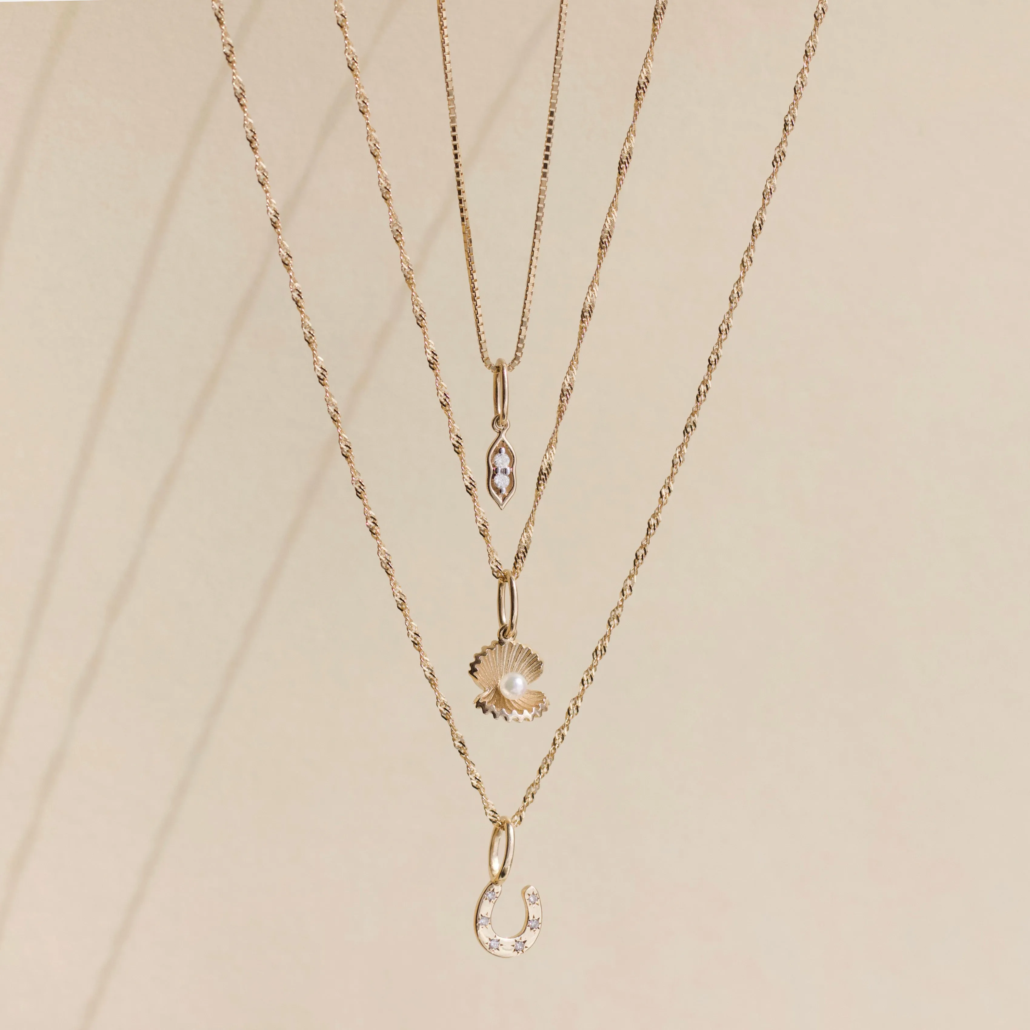 Pearl Clam Shell Charm