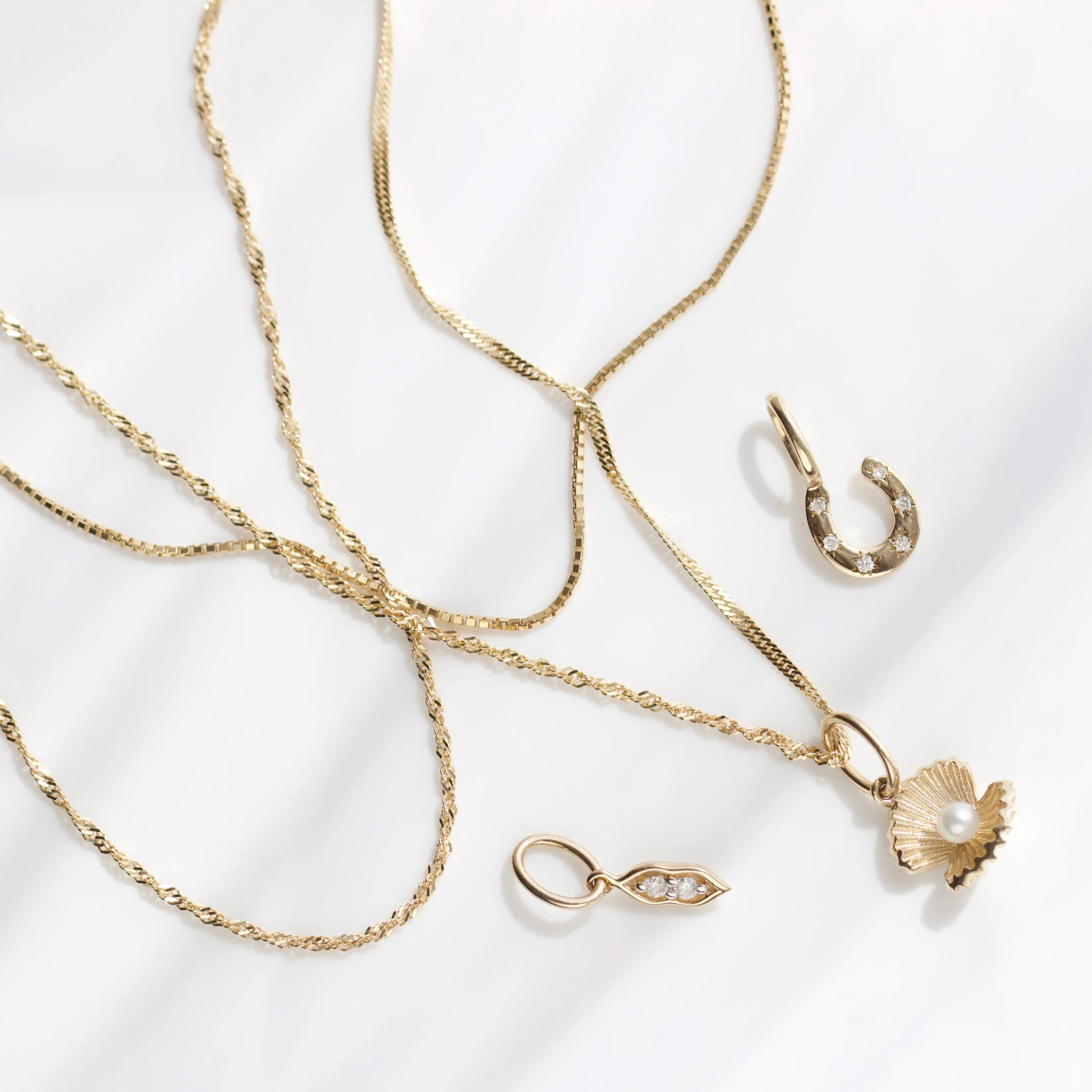 Pearl Clam Shell Charm