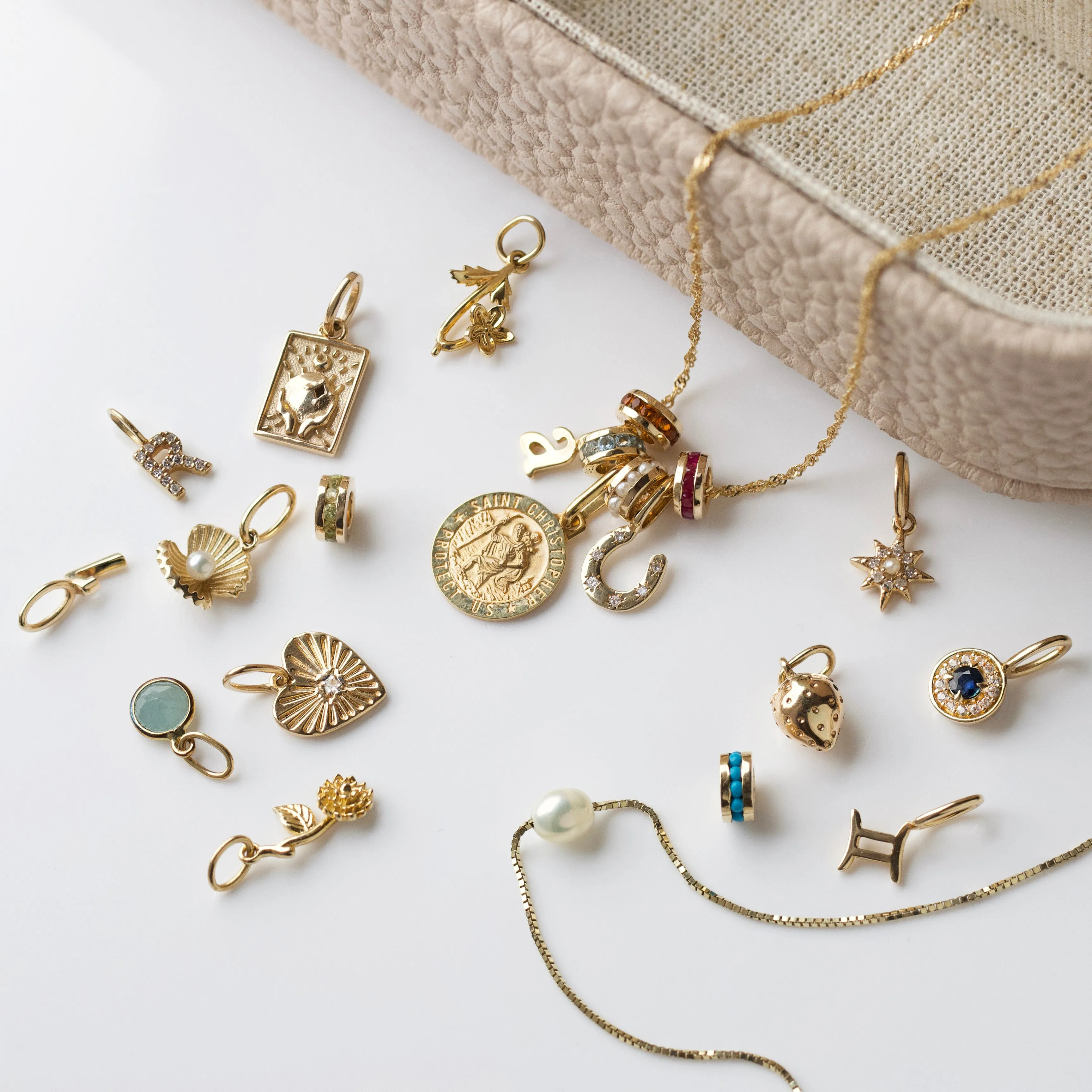 Pearl Clam Shell Charm