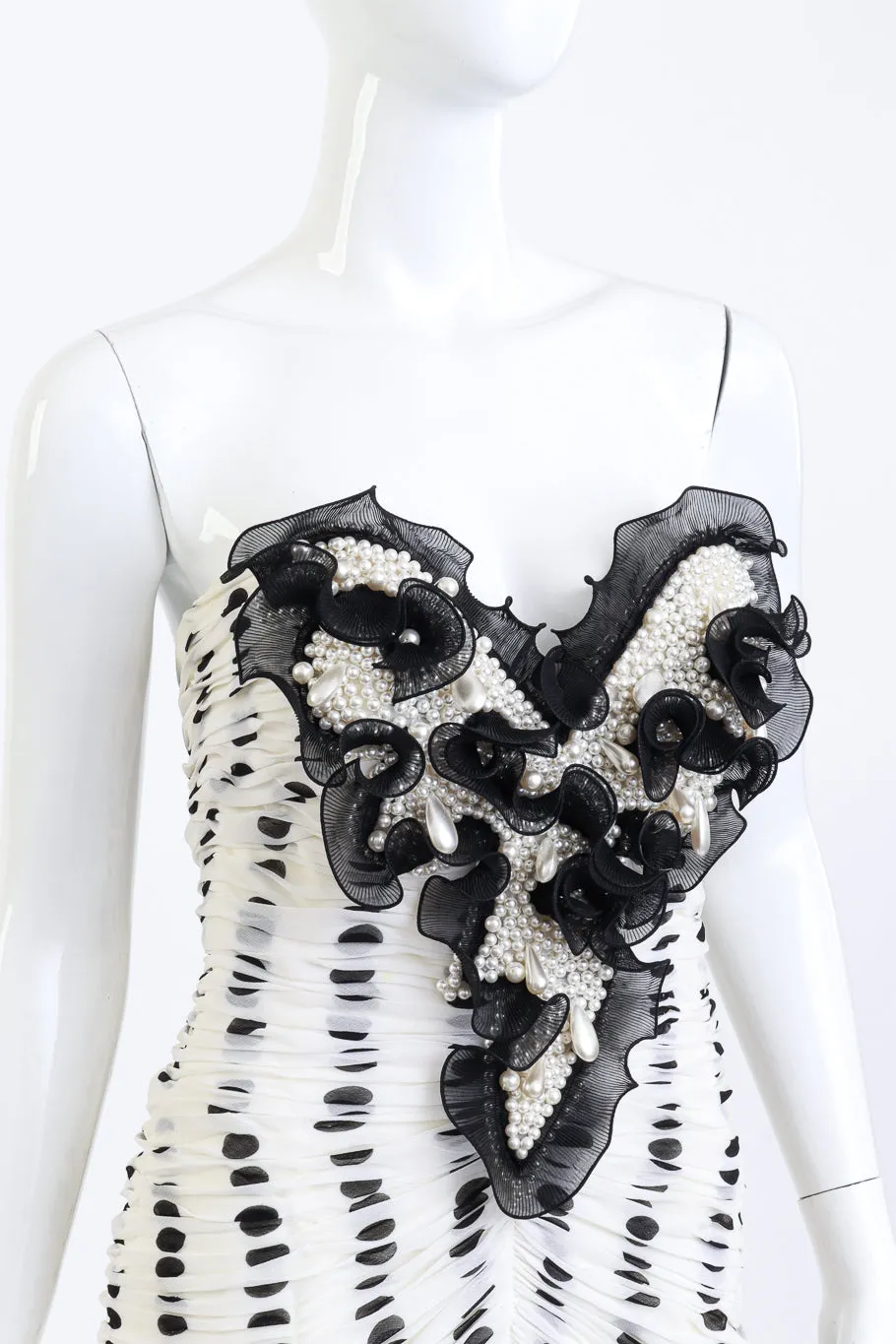 Pearl Cluster Polka Dot Dress
