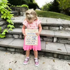 Personalized First Day of School Sign