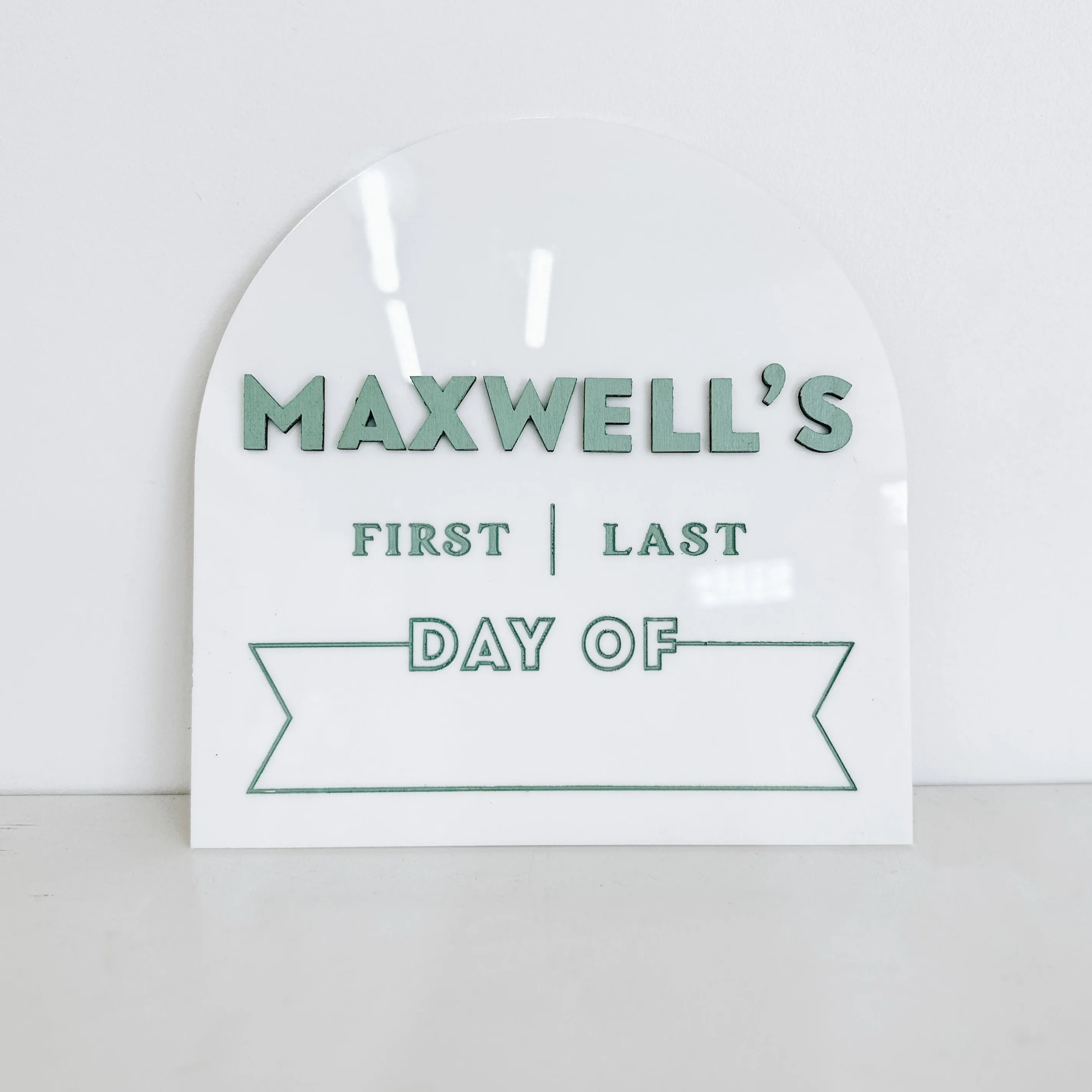 Personalized First/Last Day of School Sign