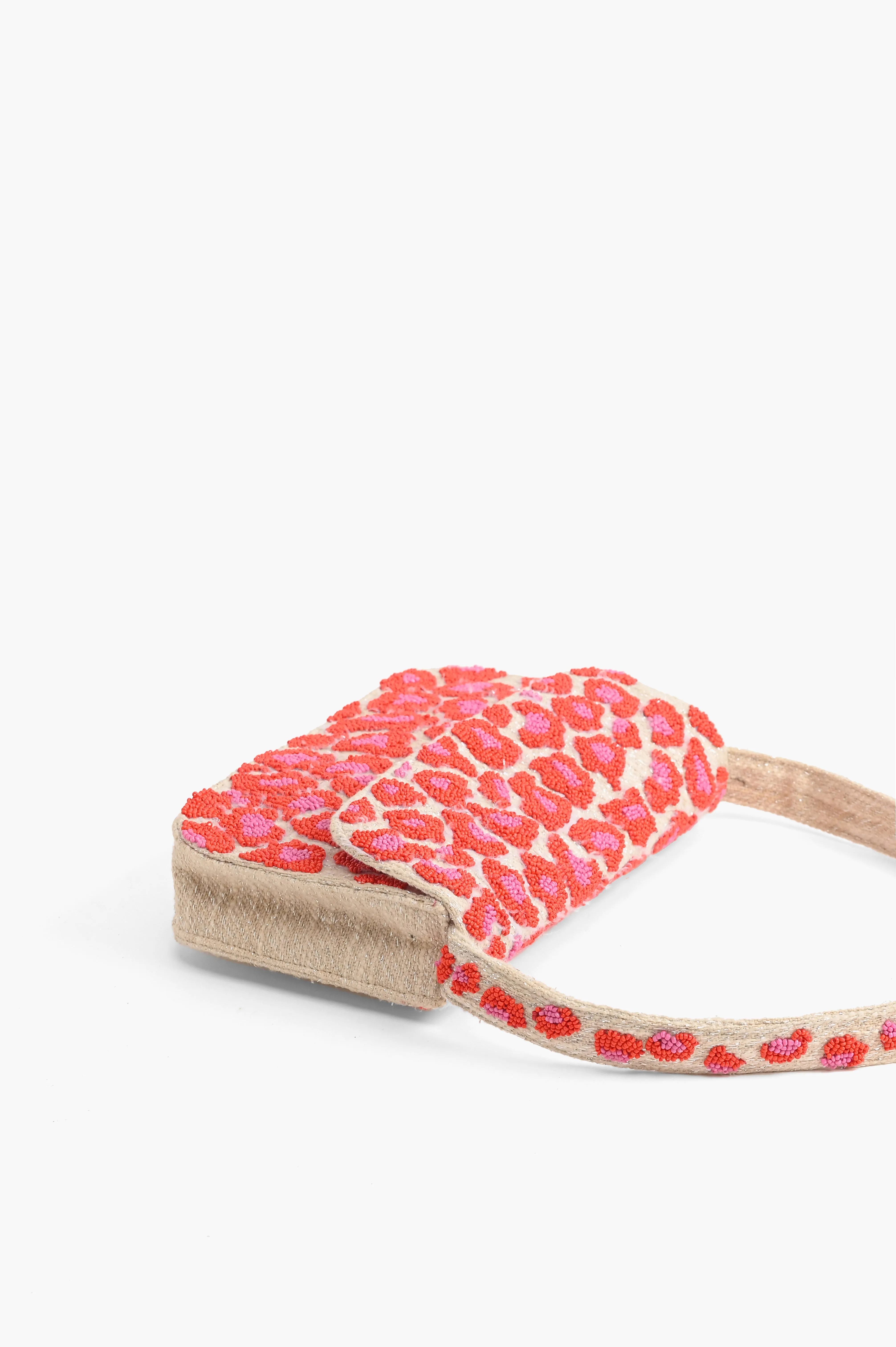 Pink Leopard Shoulder Bag
