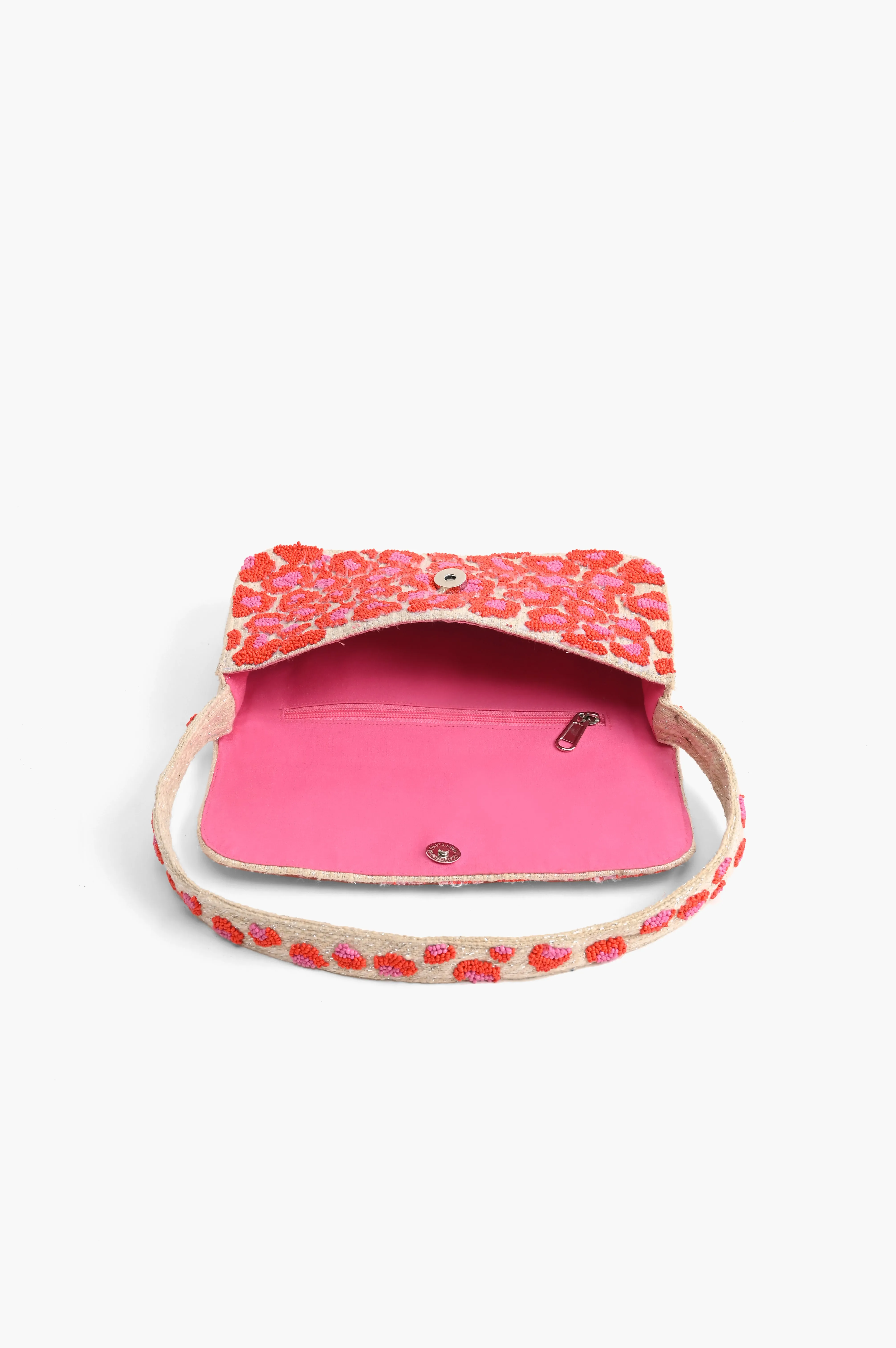 Pink Leopard Shoulder Bag