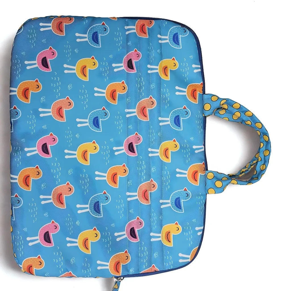 PLAYFUL BIRDS PRINT Laptop Bag